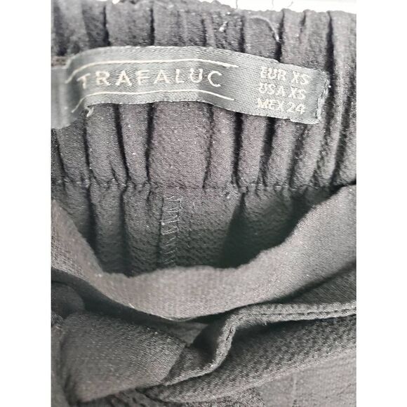 Zara Women's Tie Front Black Pants Size XS - Picture 3 of 5